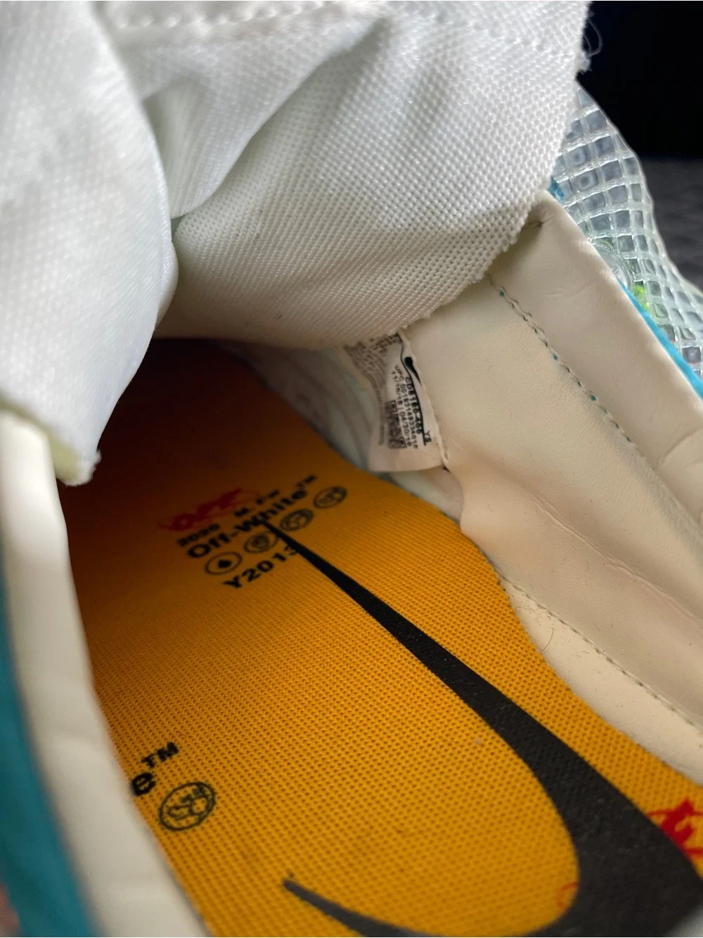 Nike Off White Waffle Racer - Green/Blue